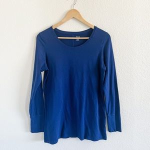 a.n.a. sling sleeved tee, navy blue